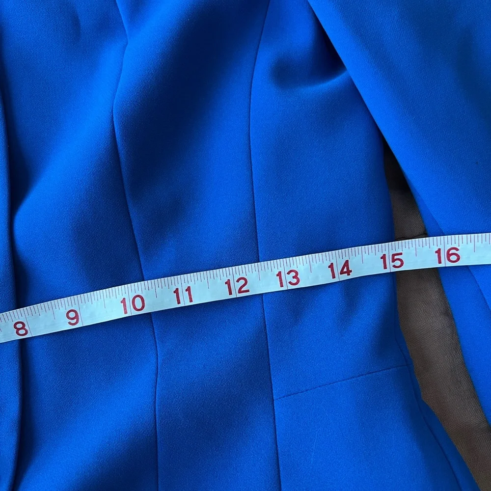 Lafayette 148 blazer cobalt blue azate size 2 - Picture 5 of 9